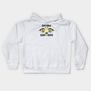 bee kind save the bees Kids Hoodie